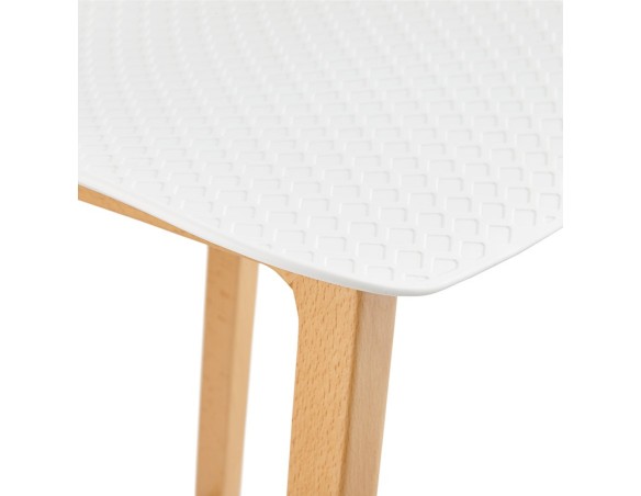 Tabouret snack mi-hauteur MAKI MINI blanc style scandinave