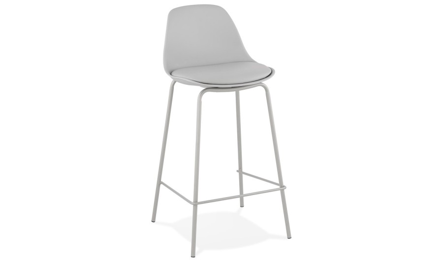 BS02530GR 5420072063966 Tabouret snack mi-hauteur COOKIE MINI gris style industriel