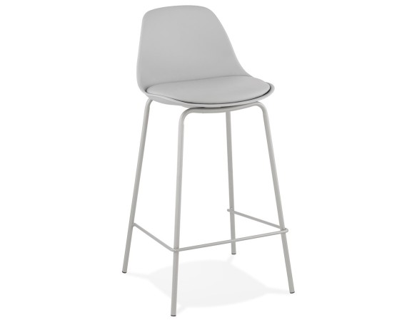 BS02530GR 5420072063966 Tabouret snack mi-hauteur COOKIE MINI gris style industriel