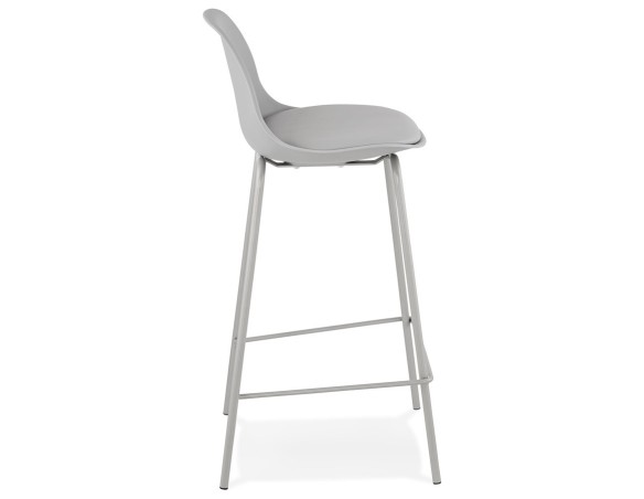 Tabouret snack mi-hauteur COOKIE MINI gris style industriel