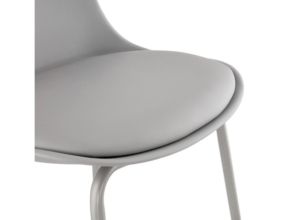 Tabouret snack mi-hauteur COOKIE MINI gris style industriel
