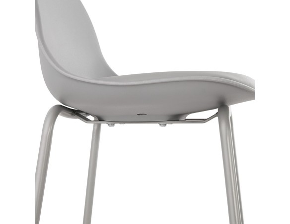 Tabouret snack mi-hauteur COOKIE MINI gris style industriel