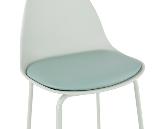 Tabouret snack mi-hauteur COOKIE MINI vert clair style industriel