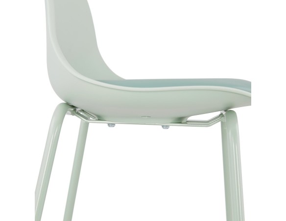 Tabouret snack mi-hauteur COOKIE MINI vert clair style industriel