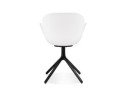 Chaise avec accoudoirs APODIS blanche en matière plastique