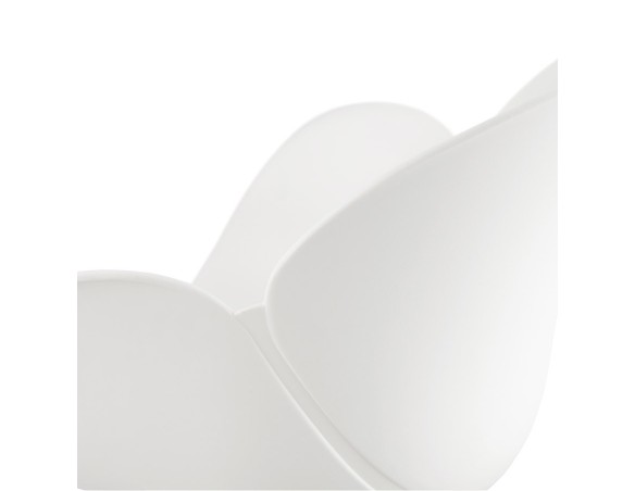 Chaise avec accoudoirs APODIS blanche en matière plastique