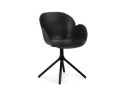 AC04350BLBL 5404028348987 Chaise avec accoudoirs APODIS noire en matière plastique