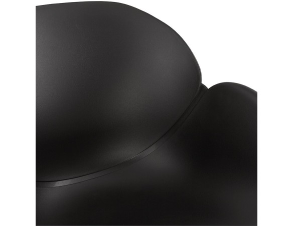 Chaise avec accoudoirs APODIS noire en matière plastique