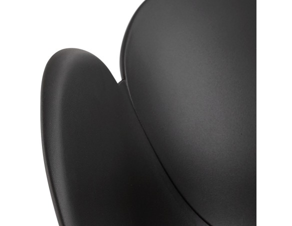 Chaise avec accoudoirs APODIS noire en matière plastique