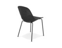Chaise design perforée VIKY noire intérieure / extérieure