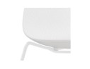 Chaise moderne EXPO blanche avec pieds en métal blanc