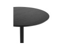 Table ronde design HUSH en bois et métal noir - à 80 cm
