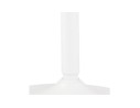 Table ronde design HUSH en bois finition naturelle et métal blanc - à 80 cm