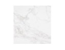 Table à diner MARKINA en céramique blanche avec pied central en métal - 180x90 cm