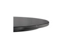 Petite table bistrot ronde TOMY en pierre effet marbre et métal noir - à 60 cm