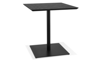 DT02890BLBL 5404028320198 Table carrée design SUMO en bois et métal noir - 70x70 cm