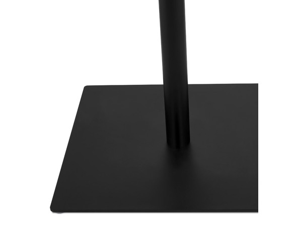 Table carrée design SUMO en bois finition naturelle et métal noir - 70x70 cm