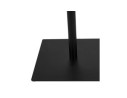 Table carrée design SUMO en bois finition naturelle et métal noir - 70x70 cm