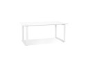 OT01520WHWH 5404028323519 Grand bureau droit de direction GIMINI en bois et métal blanc - 180x90 cm