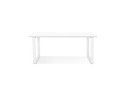 Grand bureau droit de direction GIMINI en bois et métal blanc - 180x90 cm