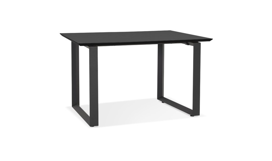 OT01650BLBL 5404028323779 Bureau de direction droit GIMINI en bois et métal noir - 130x70 cm OT01650BLBL 5404028323779 Bureau de direction droit GIMINI en bois et métal noir - 130x70 cm