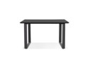 Bureau de direction droit GIMINI en bois et métal noir - 130x70 cm