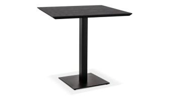 DT03390BLBL 5404028343036 Petite table à diner carrée REGIS en bois et fonte noire - 70x70 cm