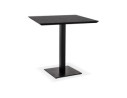 DT03390BLBL 5404028343036 Petite table à diner carrée REGIS en bois et fonte noire - 70x70 cm