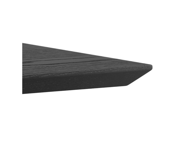 Petite table à diner carrée REGIS en bois et fonte noire - 70x70 cm