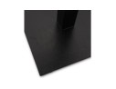 Petite table à diner carrée REGIS en bois et fonte noire - 70x70 cm