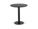 DT03440BLBL 5404028343135 Petite table à diner BASTILLE ronde en bois et fonte noire - à̃ 60 cm