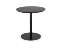 DT03480BLBL 5404028343227 Petite table à diner DEXTER ronde en bois noir et métal noir - à̃ 60 cm