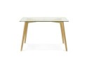 Petite table / bureau droit BUGY en verre - 120x80 cm