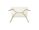 Petite table / bureau droit BUGY en verre - 120x80 cm