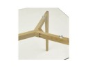 Petite table / bureau droit BUGY en verre - 120x80 cm