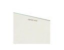 Petite table / bureau droit BUGY en verre - 120x80 cm