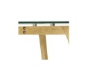 Petite table / bureau droit BUGY en verre - 120x80 cm