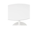 Table à diner/de bureau ronde BARABAR en bois blanc - à 120 cm