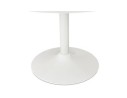 Table à diner/de bureau ronde BARABAR en bois blanc - à 120 cm