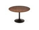 Table à diner/de bureau ronde CHEF en bois finition Noyer - à 120 cm