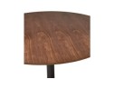 Table à diner/de bureau ronde CHEF en bois finition Noyer - à 120 cm