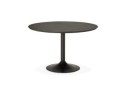 DT00480BL 5420072039374 Table à diner/de bureau ronde CHEF en bois noir finition Frêne - à̃ 120 cm