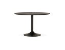 Table à diner/de bureau ronde CHEF en bois noir finition Frêne - à 120 cm