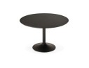 Table à diner/de bureau ronde CHEF en bois noir finition Frêne - à 120 cm