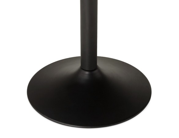 Table à diner/de bureau ronde CHEF en bois noir finition Frêne - à 120 cm
