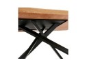Table à diner avec pied central en x WALABY en bois finition naturelle - 200x100 cm