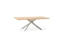 DT01270NABS 5420072079707 Table à manger WALABY en bois finition naturelle avec pied central en métal - 200x100 cm
