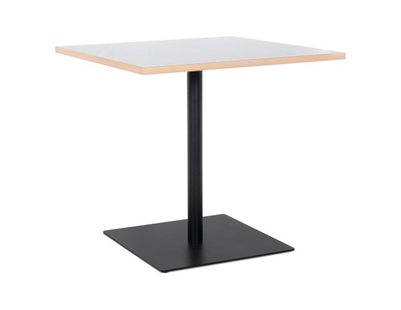 DT01850WHBL 5420072093925 Table carrée FUSION SQUARE blanche et structure noire - 80x80 cm