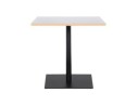 Table carrée FUSION SQUARE blanche et structure noire - 80x80 cm