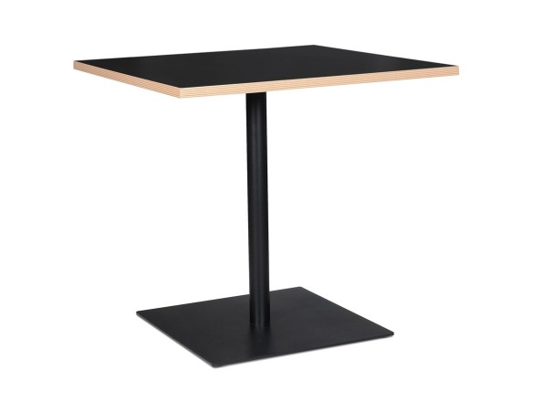 DT01860BLBL 5420072093949 Table carrée FUSION SQUARE noire - 80x80 cm